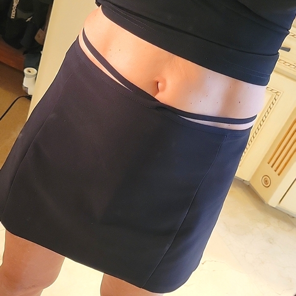ZARA Black A-line Strappy Mini Skirt, XS - Picture 10 of 16